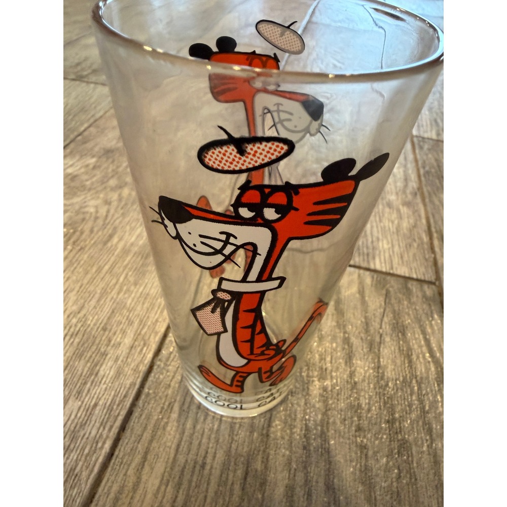 Looney Tunes Cool Cat Glass Pepsi Collector 1973 Vintage 70s Warner Bros Tiger